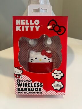 Hello Kitty Red & White Wireless Earbuds Charging Case